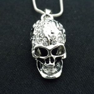 Crystal Skull Pendant Necklace